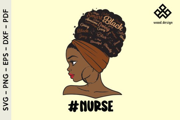 Afro Nurse SVG: Graphics for Real Business
