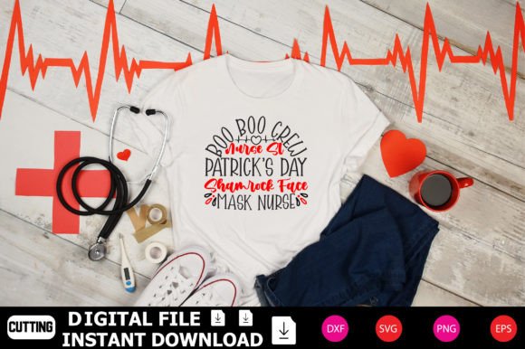Boo Boo Crew Nurse St Patrick s Day Sham