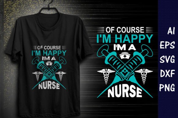Happy Nurse T-shirt Design: Graphics for Real Projects