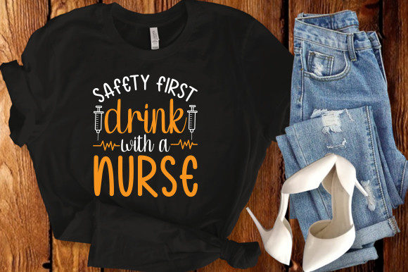 Safety First Drink Svg Design Graphics