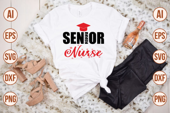 Senior Nurse Svg for Graphics and T-Shirt Designs